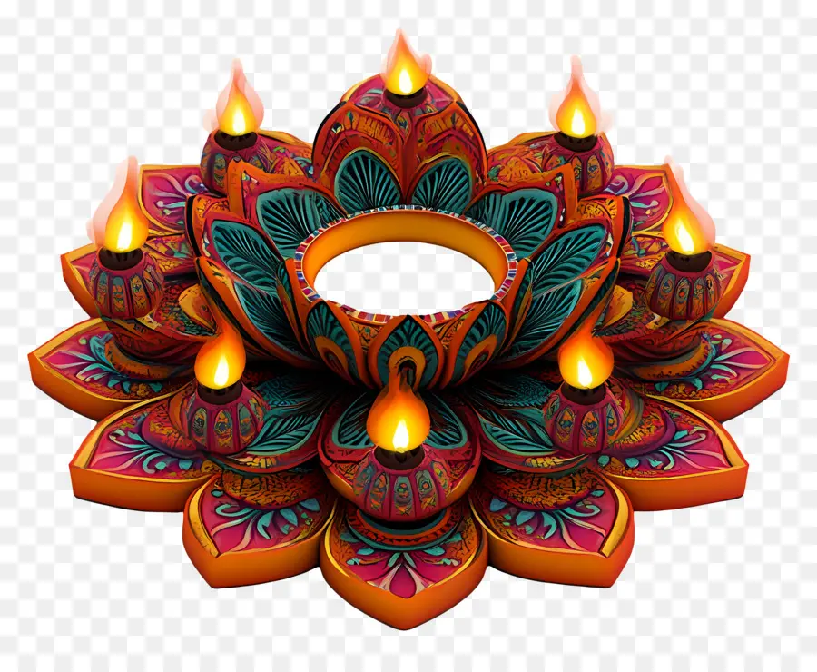 Deepavali，Lâmpada Diya PNG