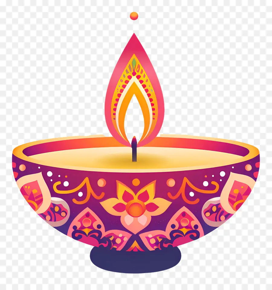 Diwali Diya，Lâmpada Diya PNG