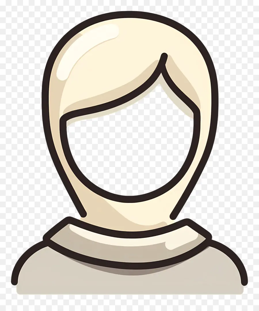 Logotipo Da Menina，Avatar Em Branco Com Capuz PNG