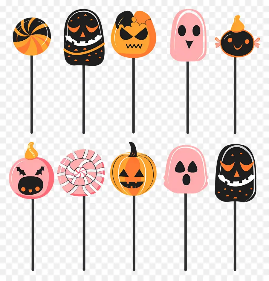 Pirulito De Halloween，Pirulitos De Halloween PNG