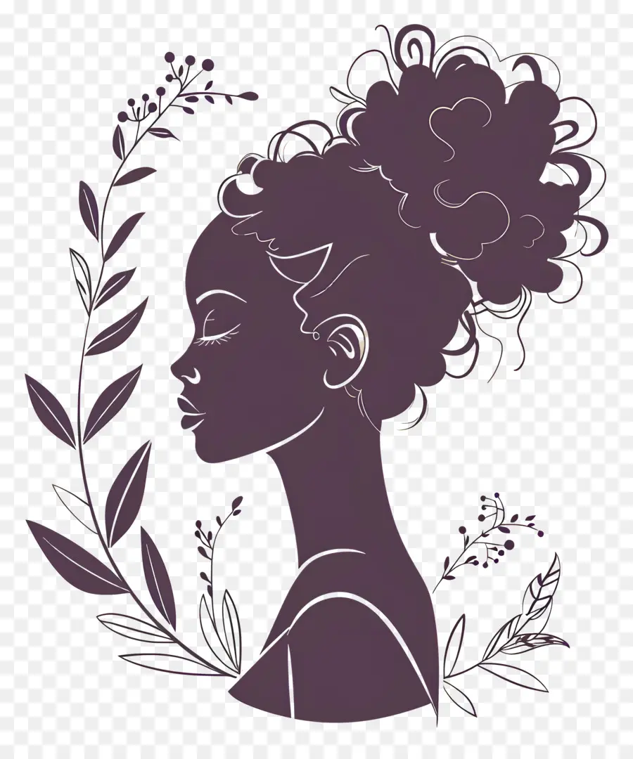 Logotipo Da Menina，Mulher Floral PNG