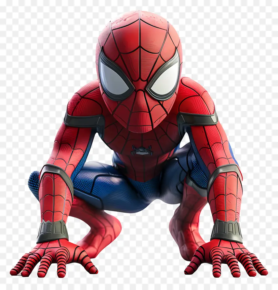 Homem Aranha Fofo，Homem Aranha Sentado PNG