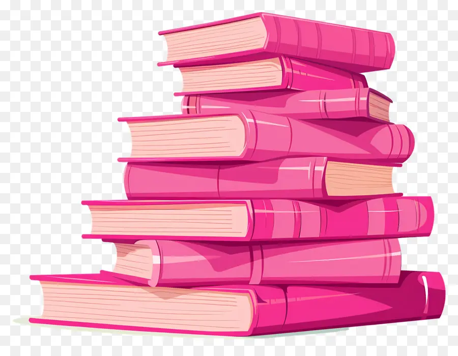 Livros Rosa，Pilha De Livros PNG