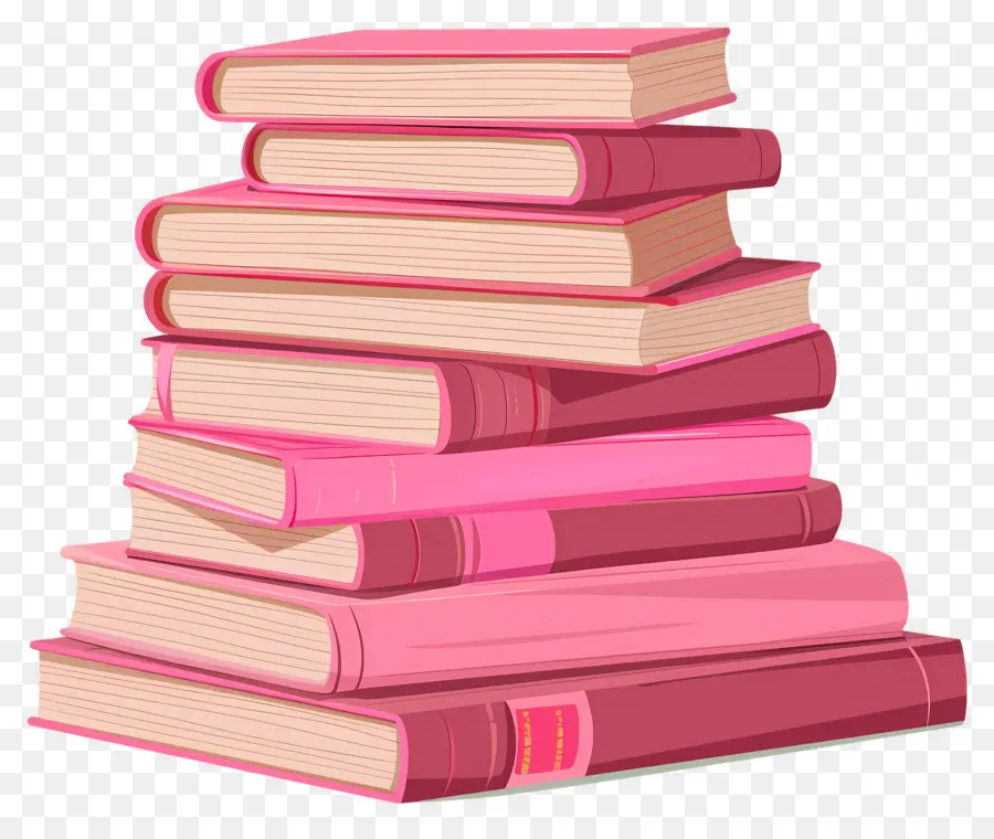 Livros Rosa，Pilha PNG