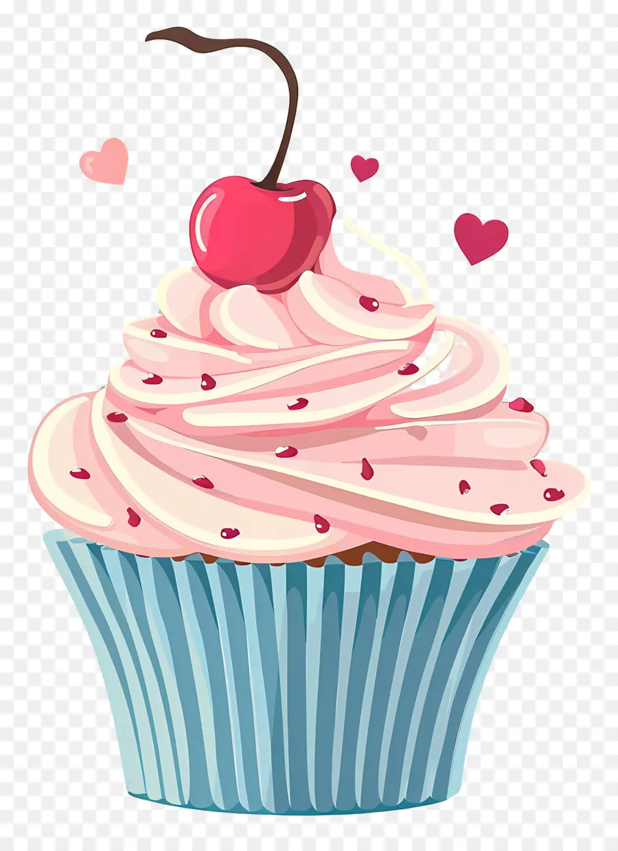 Cupcake Dos Namorados，Bolinho De Cereja PNG