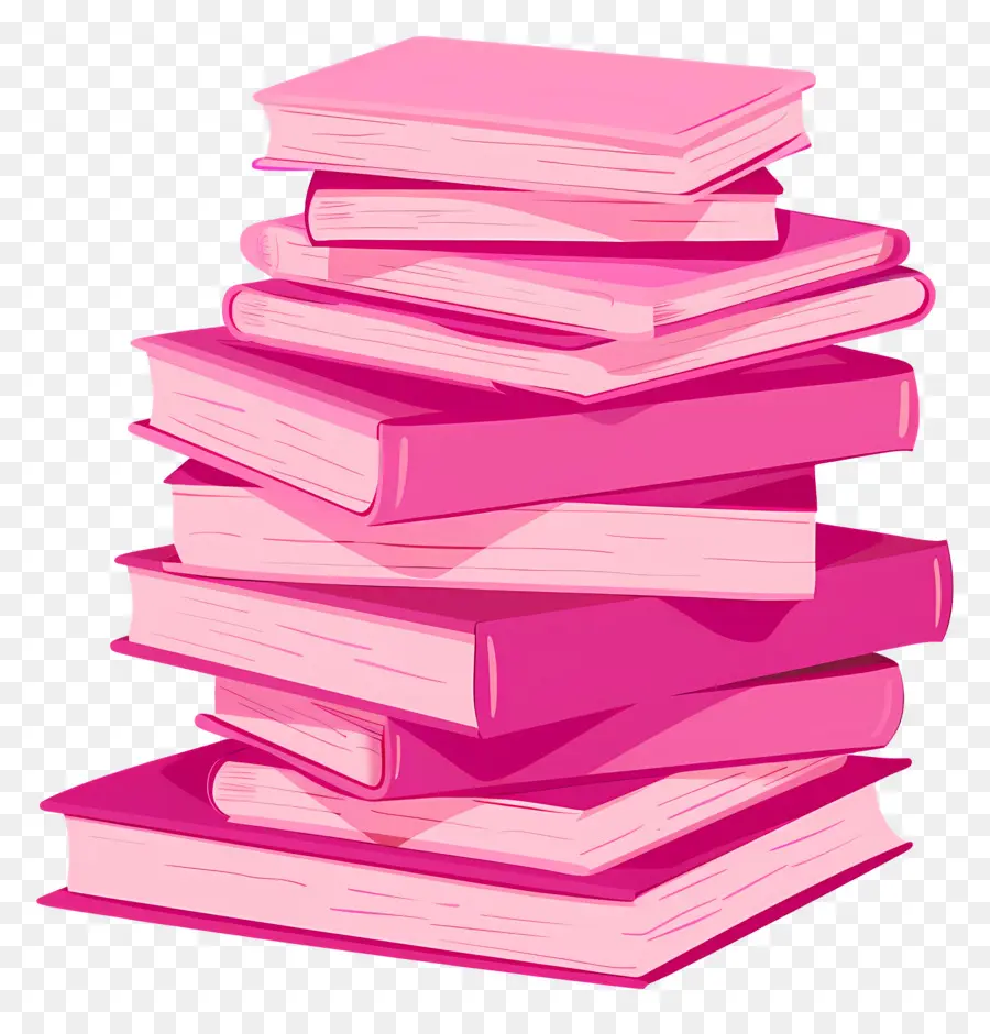 Livros Rosa，Pilha PNG