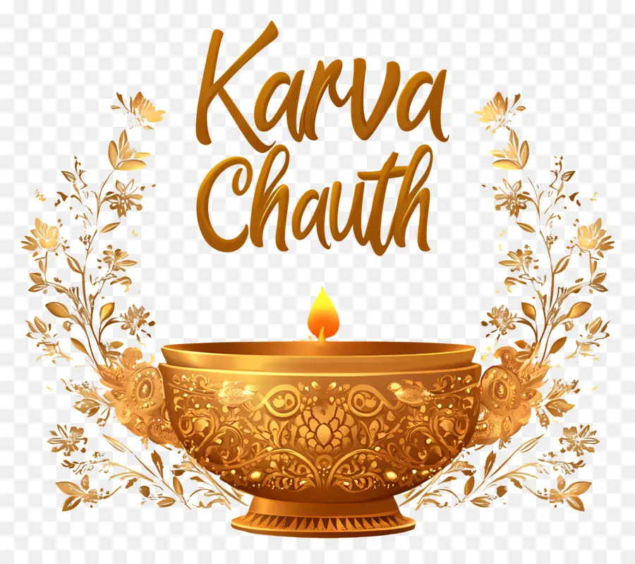 Karva Chauth，Lâmpada Dourada PNG