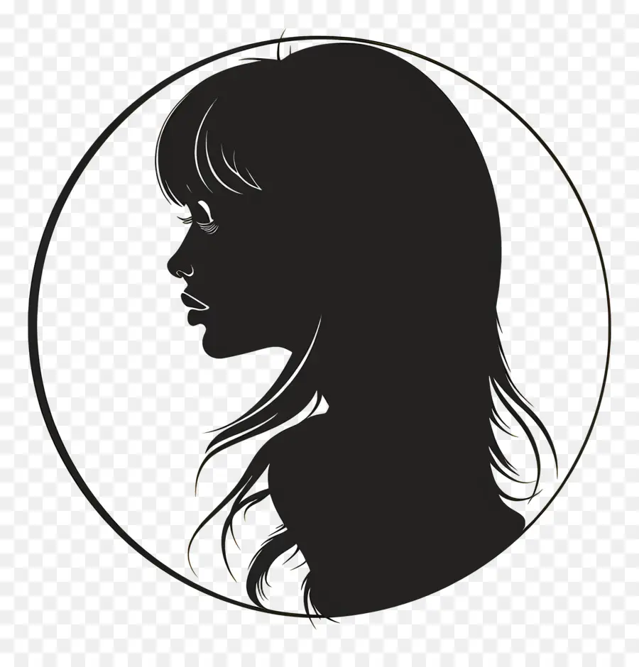 Logotipo Da Menina，Silhueta De Mulher PNG