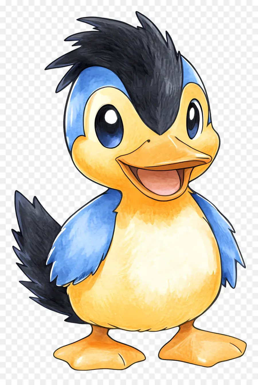 Pato De Desenho Animado，Pato Azul PNG