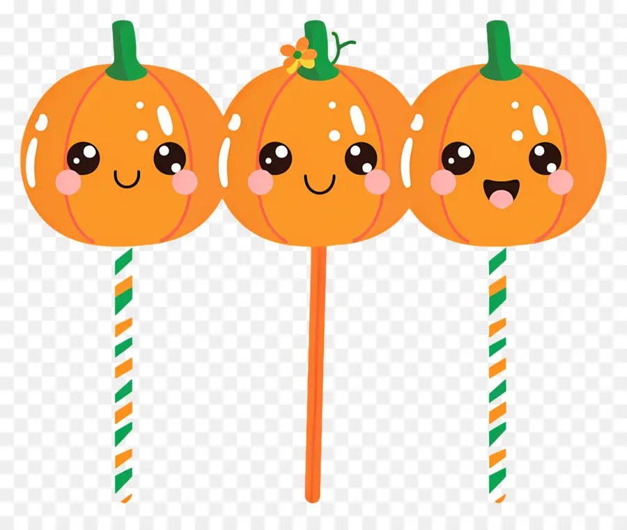 Pirulito De Halloween，Pirulitos De Abóbora PNG