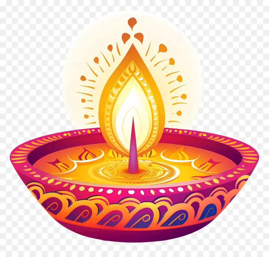 Diwali Diya，Lâmpada PNG