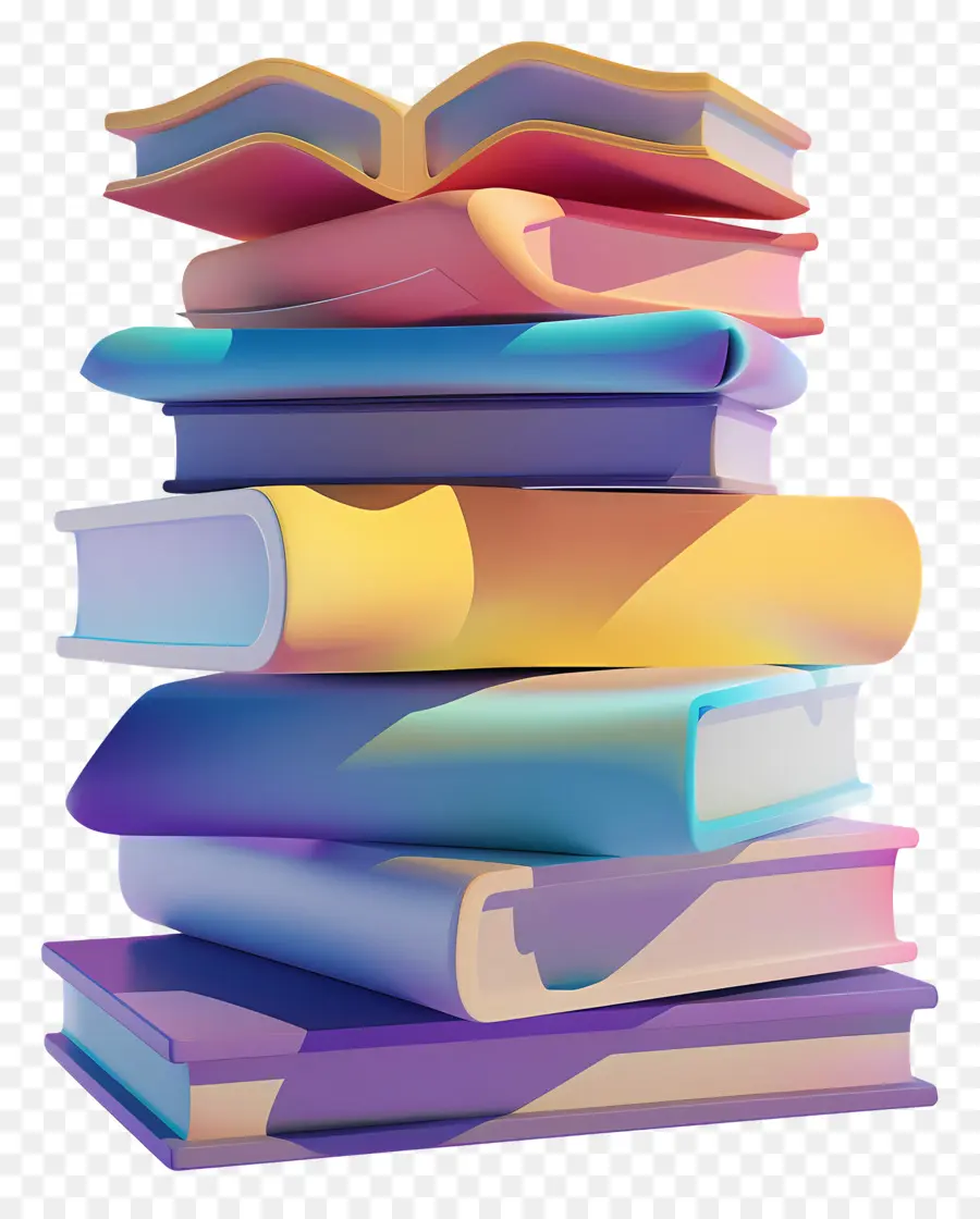 Pilha De Livros，Pilha Colorida De Livros PNG