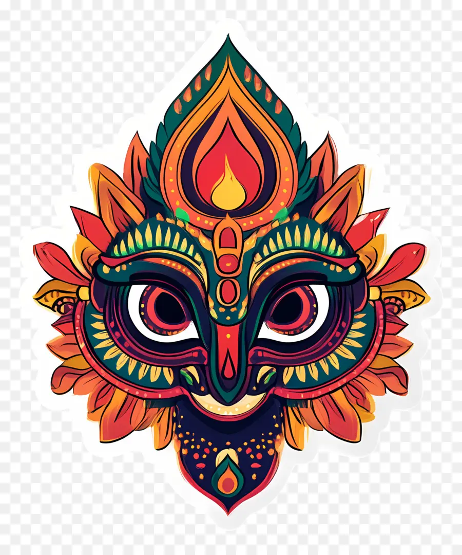 Deepavali，Máscara Decorativa PNG