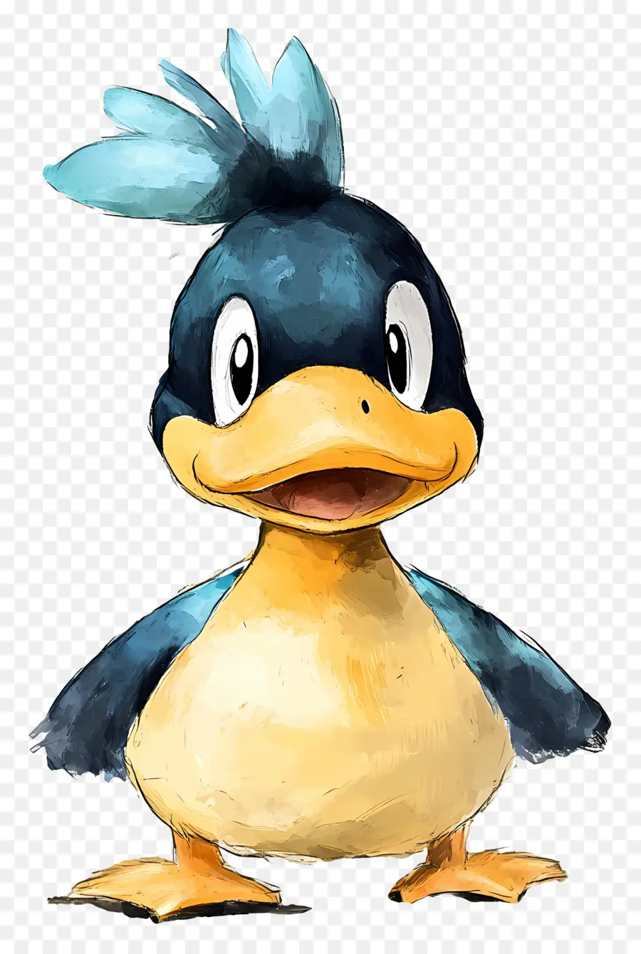 Pato De Desenho Animado，Pato Azul PNG