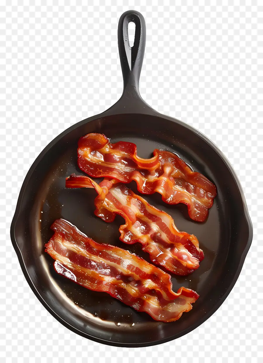 Bacon Frito，Bacon Na Panela PNG