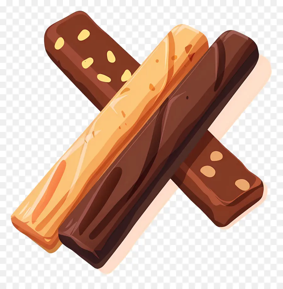 Palitos De Chocolate，Palitos De Chocolate E Caramelo PNG