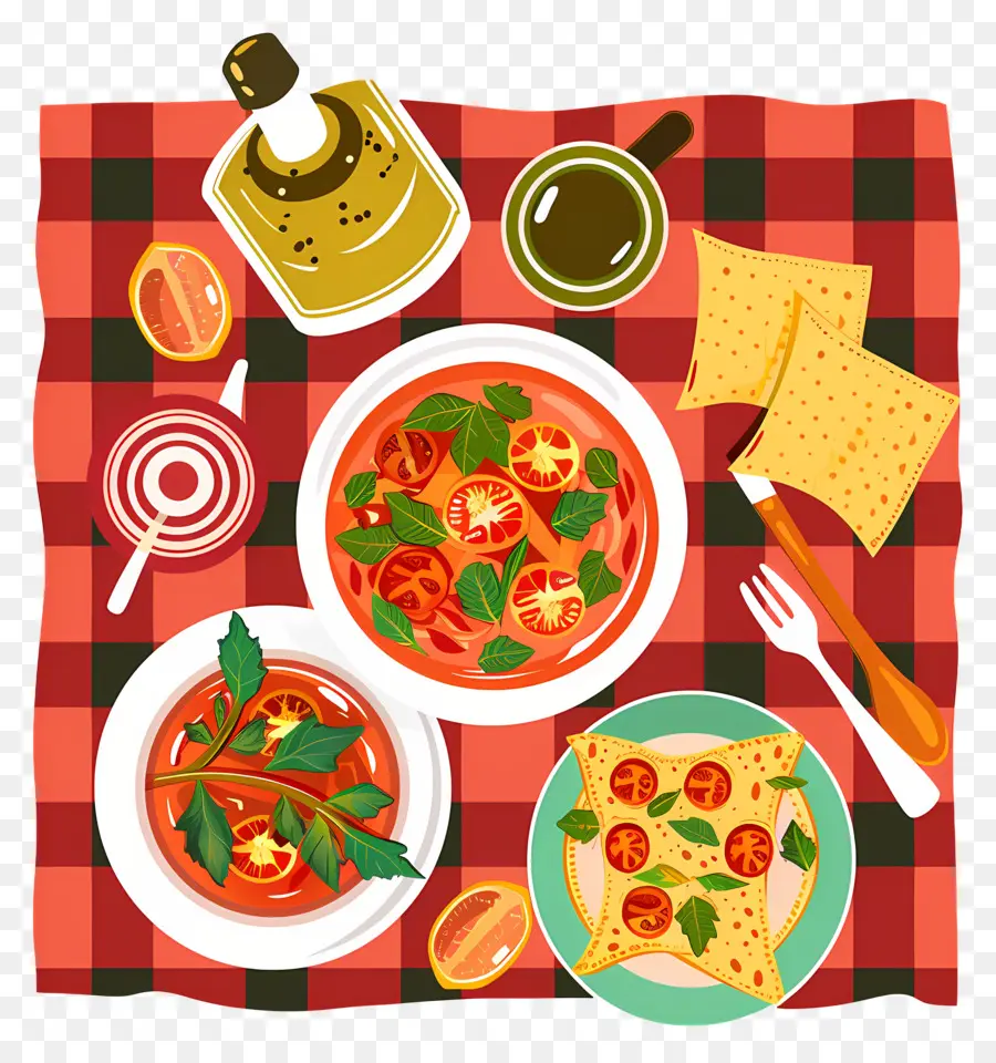 Mesa De Piquenique，Sopa De Tomate PNG