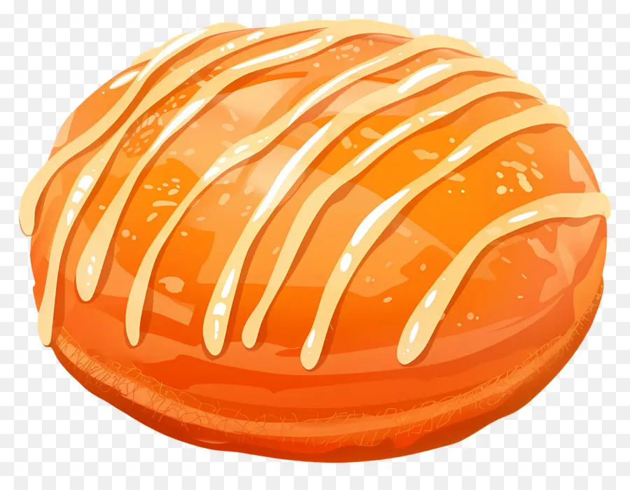 Pão Redondo，Donut Glaceado PNG