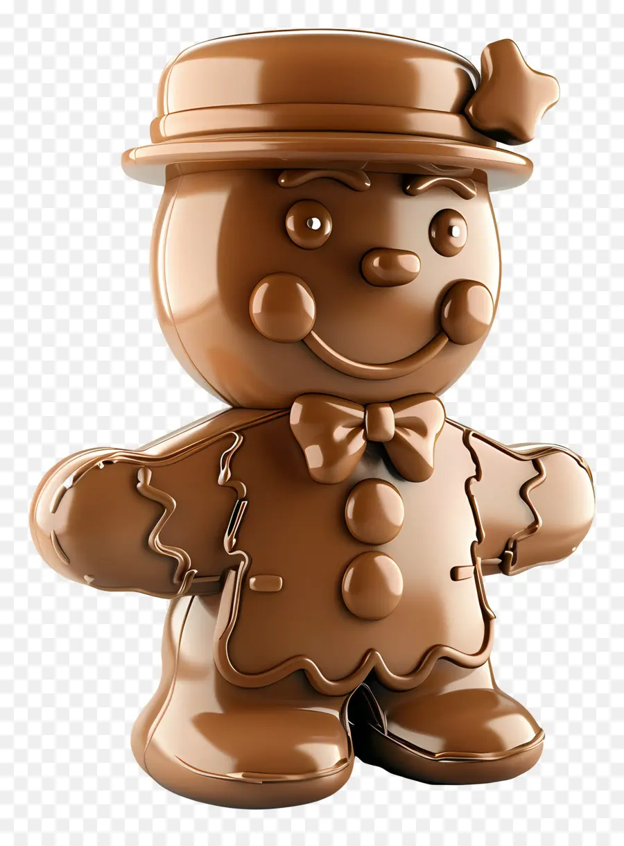 Homem De Gengibre，Figura De Chocolate PNG