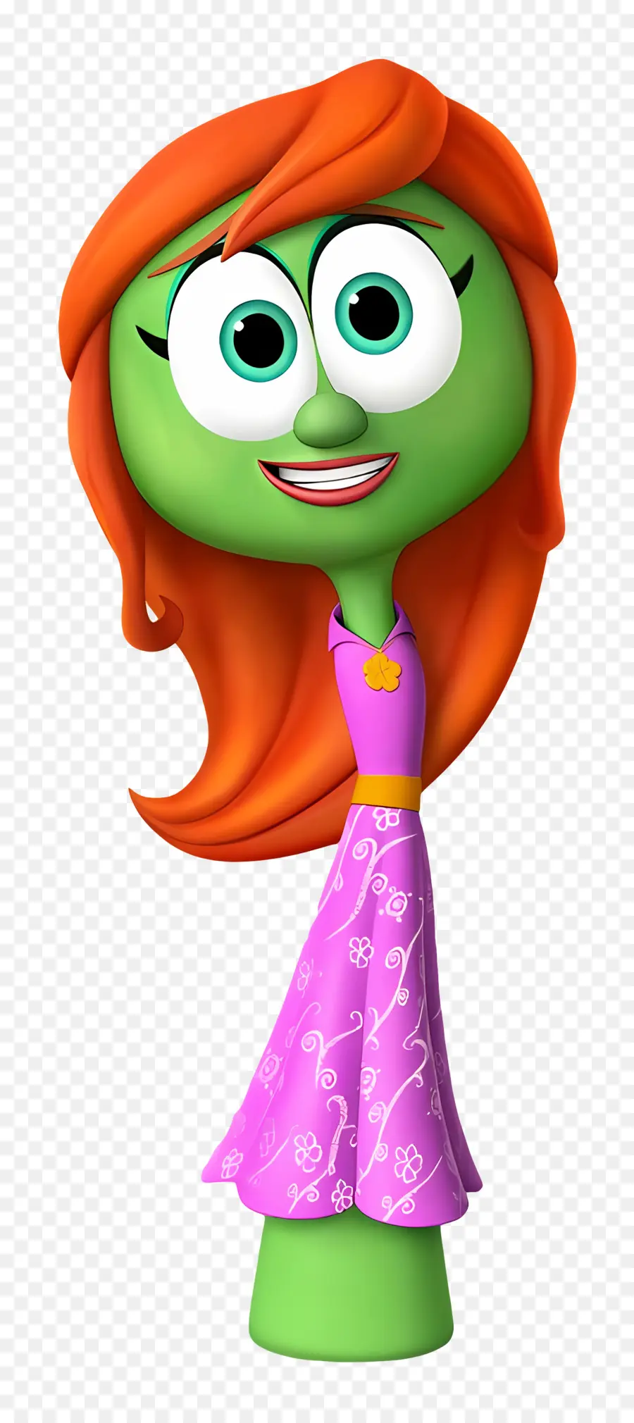 Contos Vegetais，Personagem Verde PNG