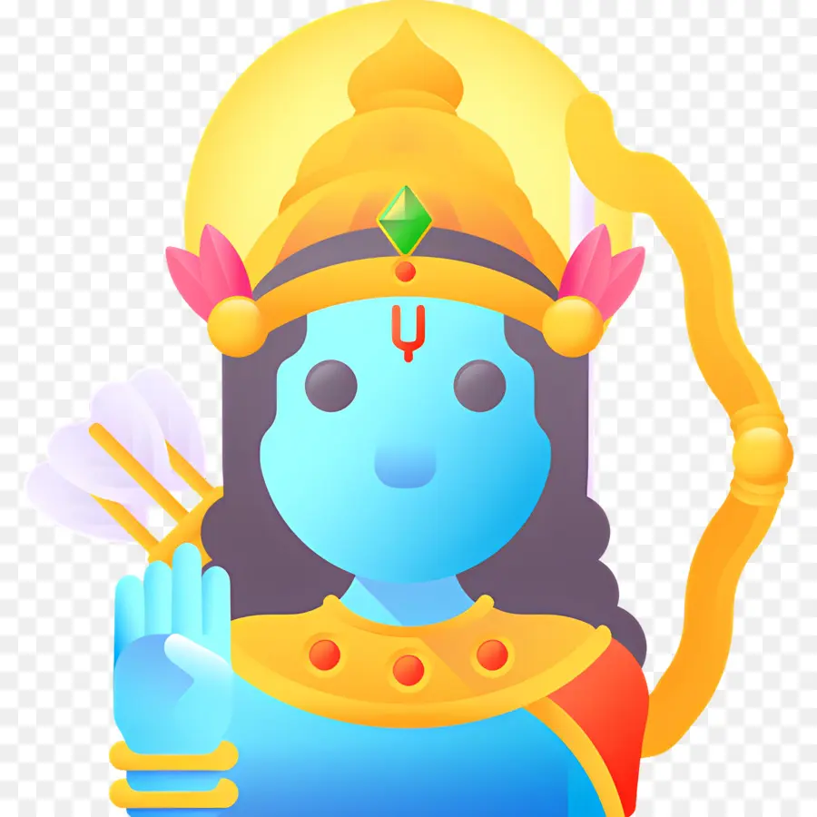 Rama，Divindade Azul PNG