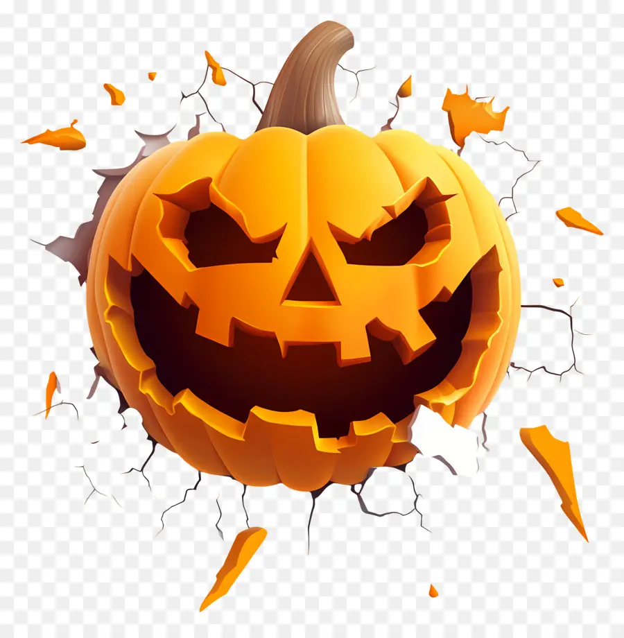 Modelo De Banner De Halloween，Abóbora Preta PNG