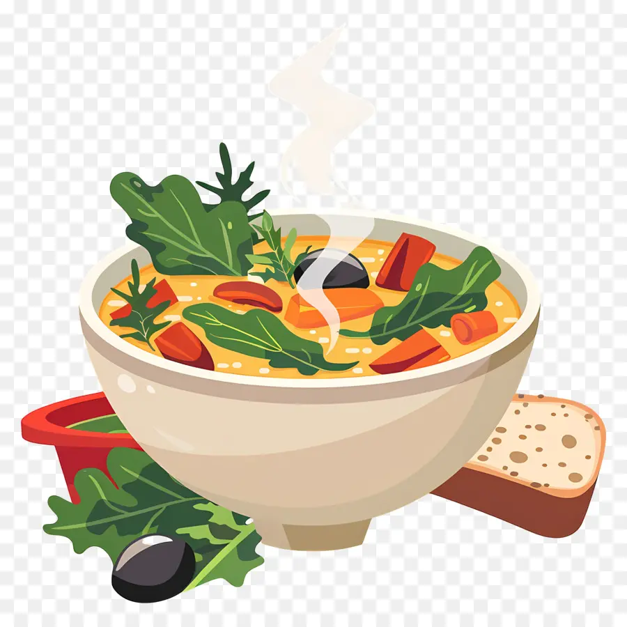 Comida Deliciosa，Sopa De Legumes PNG