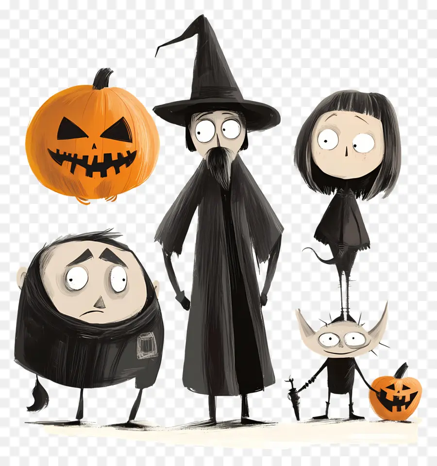 Noite De Halloween，Personagens De Halloween PNG