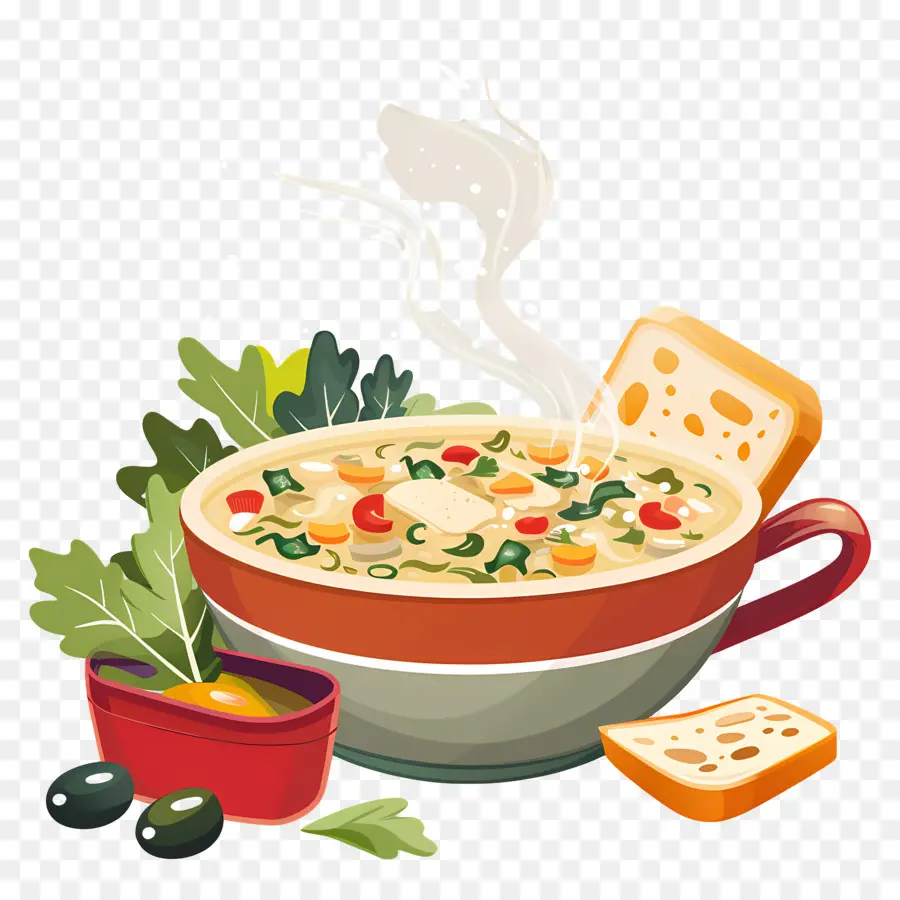 Comida Deliciosa，Sopa De Legumes PNG