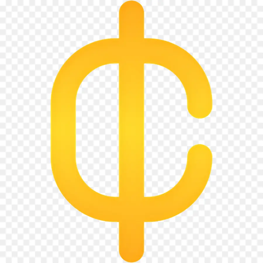 Símbolo De Centavo，Símbolo De Centavo Amarelo PNG