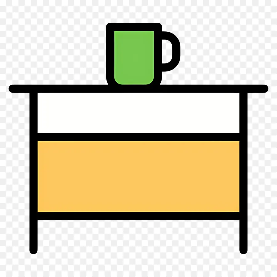 Mesa De Café，Caneca Na Mesa PNG