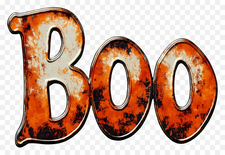 Halloween Vaia，Texto Boo PNG