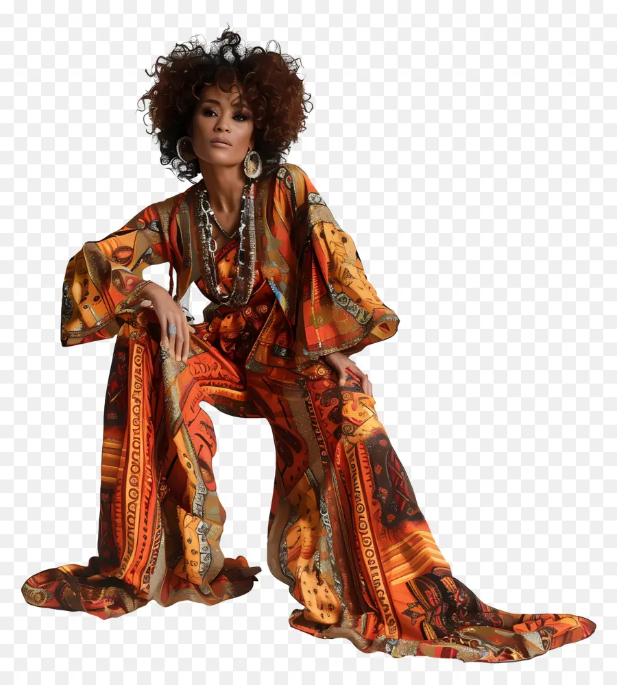 Whitney Houston，Mulher Com Roupa Colorida PNG