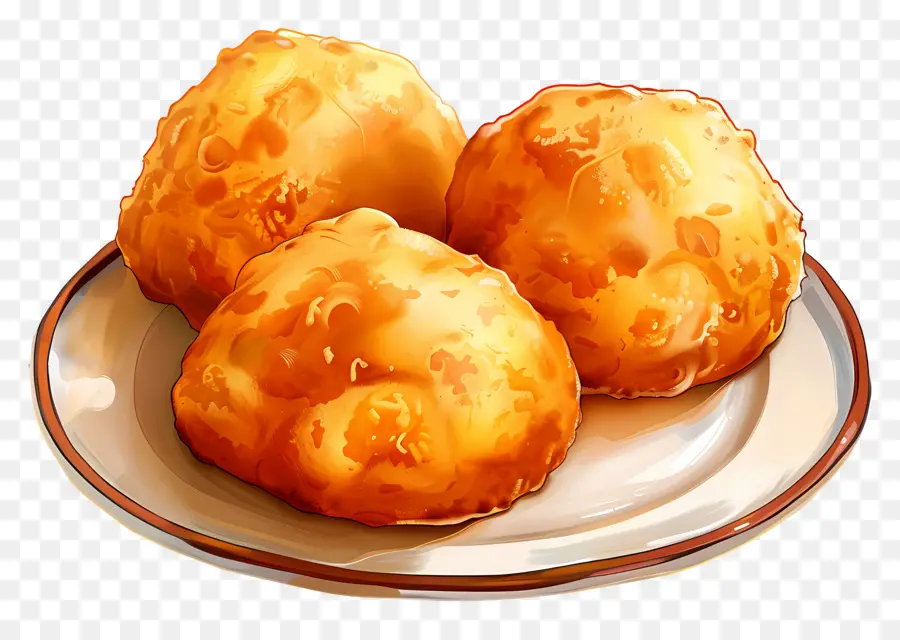 Pão Pakora，Pasteis Redondos PNG