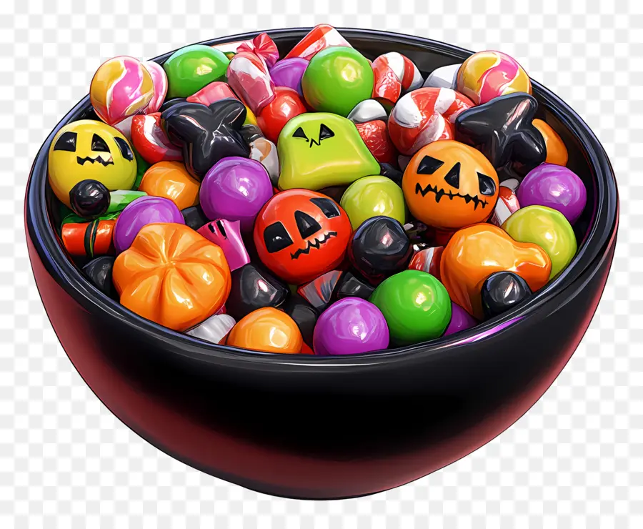 Tigela De Doces De Halloween，Abóbora PNG