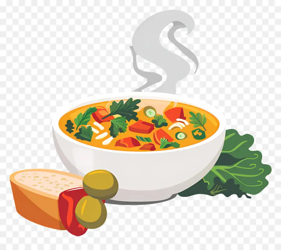 Comida Deliciosa，Sopa De Legumes PNG