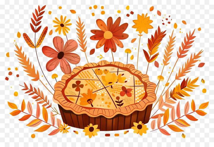 Torta De Ação De Graças，Torta Decorativa PNG