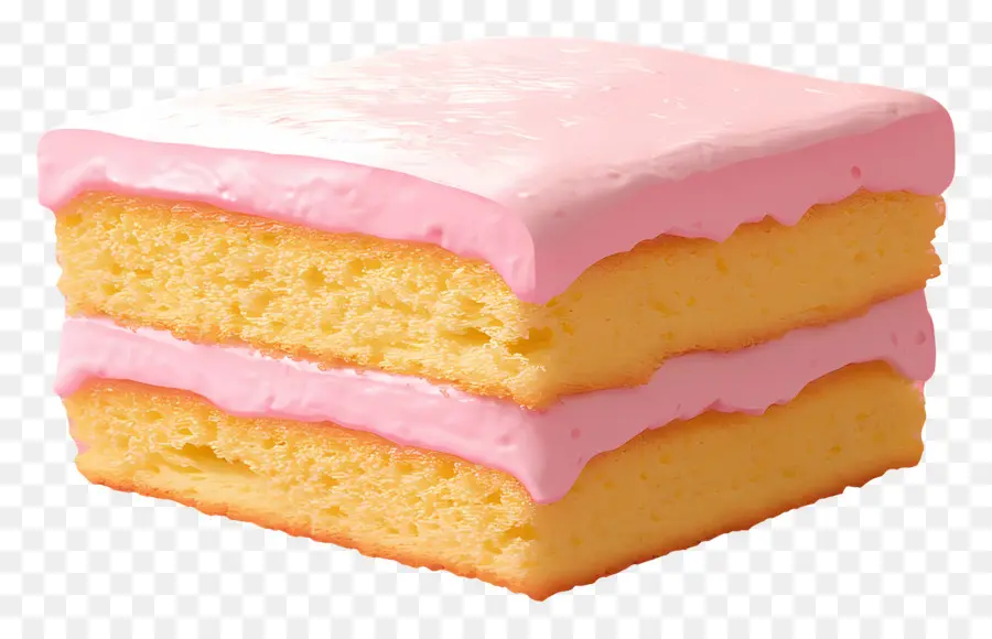 Pão De Ló，Bolo Quadrado Rosa PNG