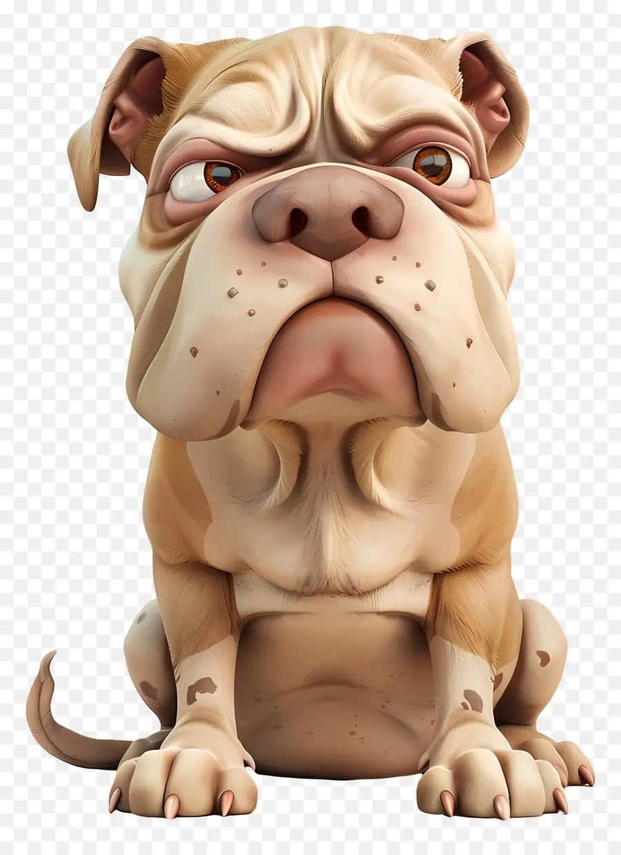 Cachorro 3d，Buldogue PNG