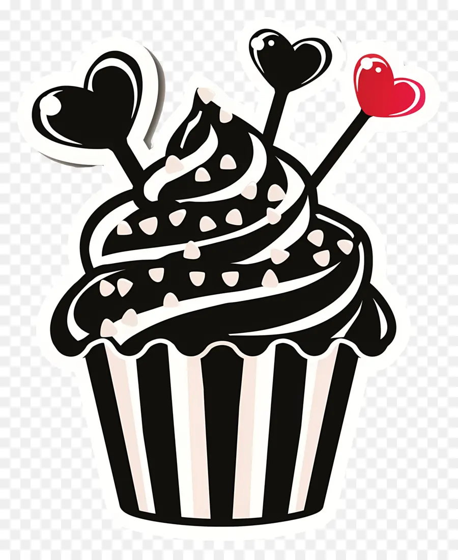 Contorno De Cupcake，Bolinho Decorativo PNG