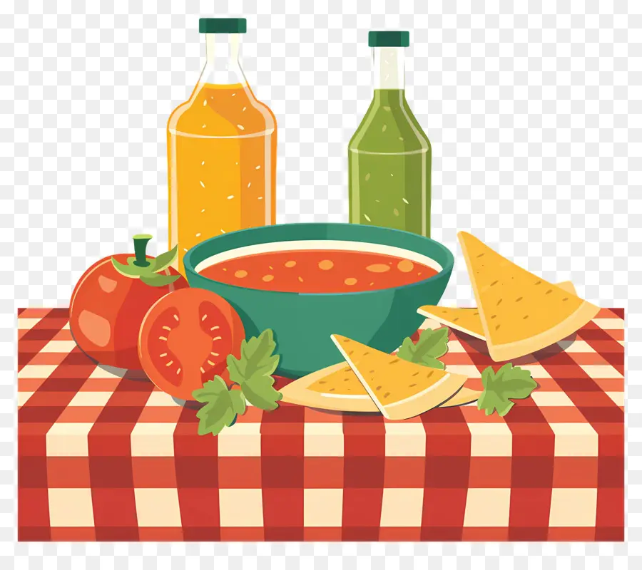 Mesa De Piquenique，Sopa De Tomate PNG