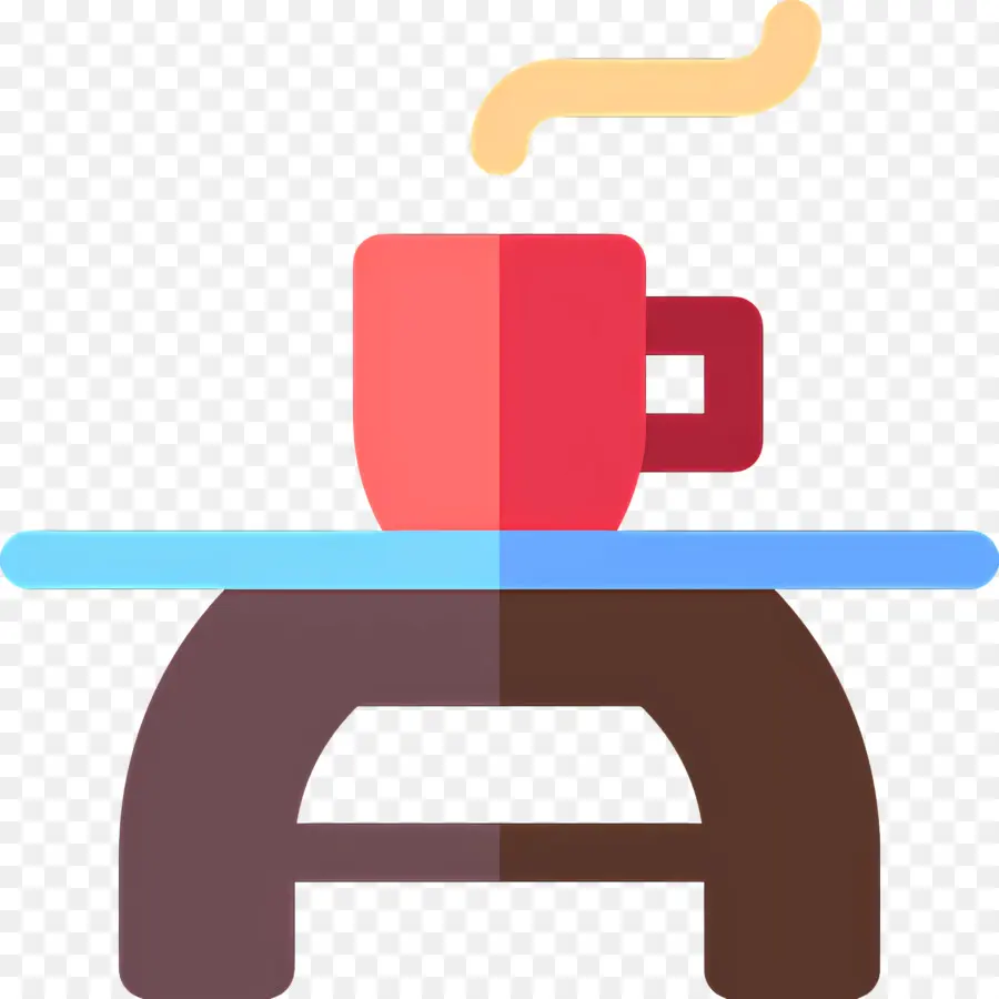 Mesa De Café，Xícara De Café Na Mesa PNG