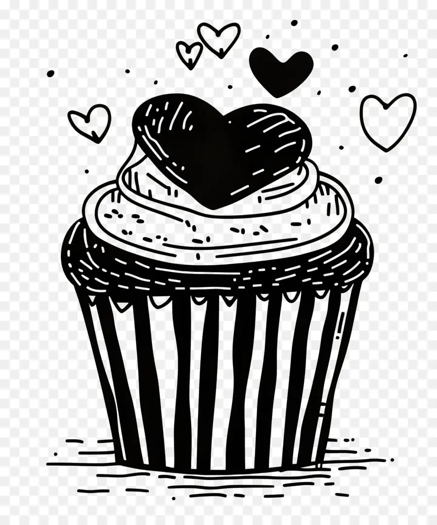 Contorno De Cupcake，Bolinho PNG