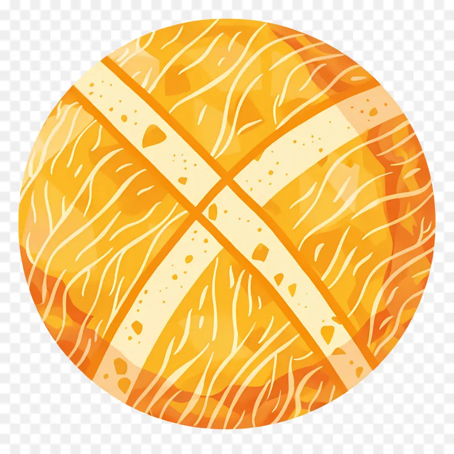 Pão Redondo，Bola Laranja PNG