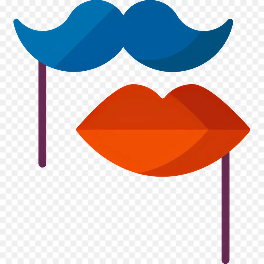 Bigode，Adereços Para Cabine Fotográfica PNG