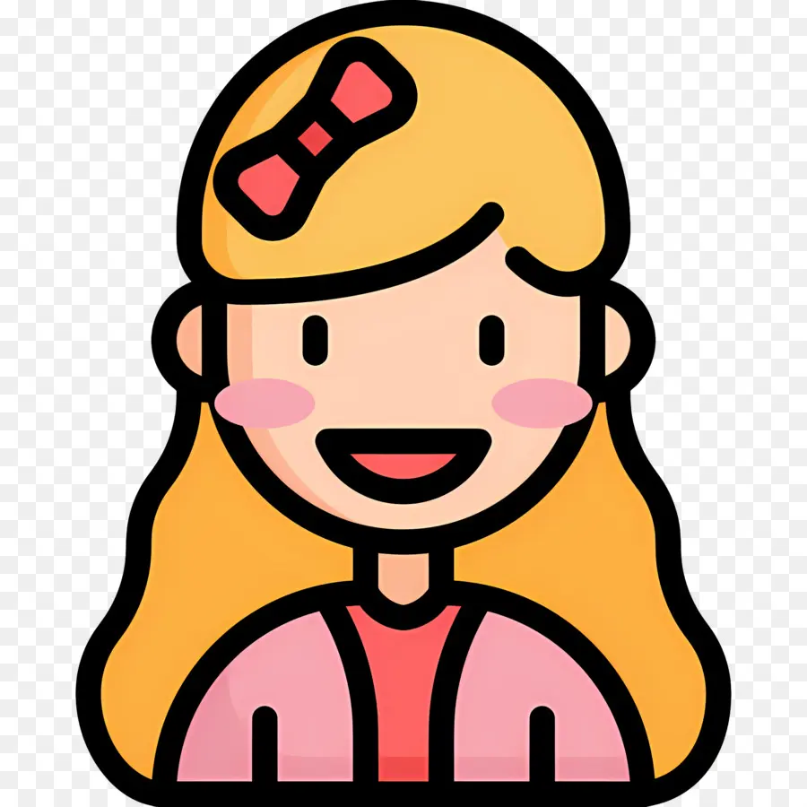 Bebezinha，Menina Dos Desenhos Animados Com Arco PNG