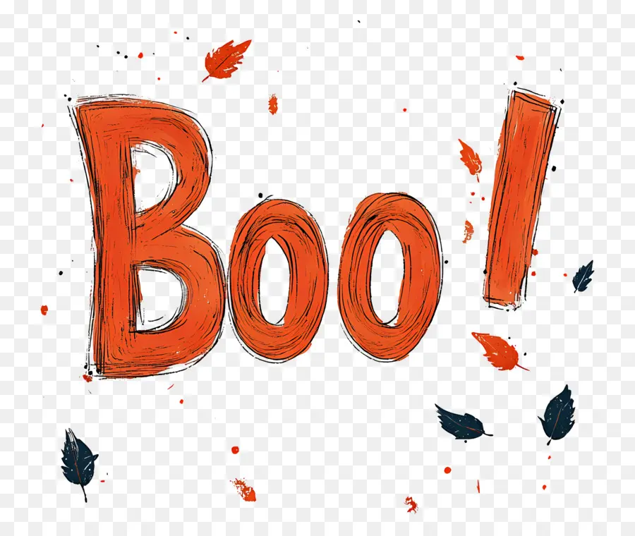 Halloween Vaia，Texto Boo PNG