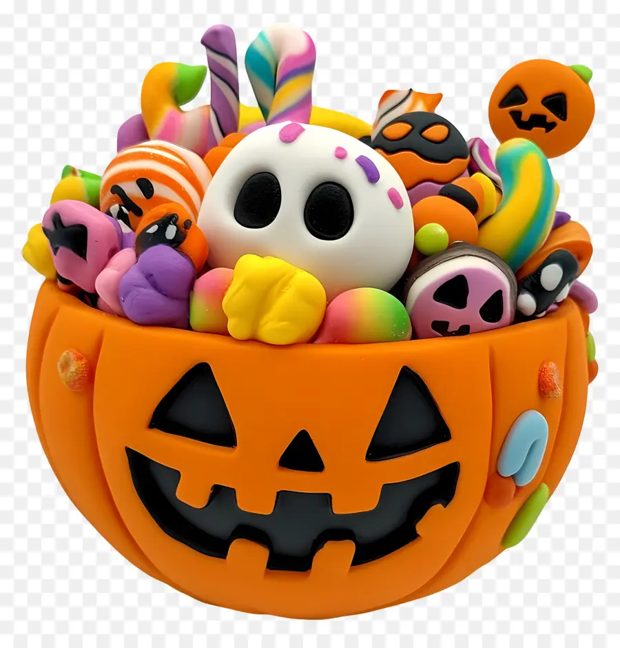 Tigela De Doces De Halloween，Doces De Halloween PNG