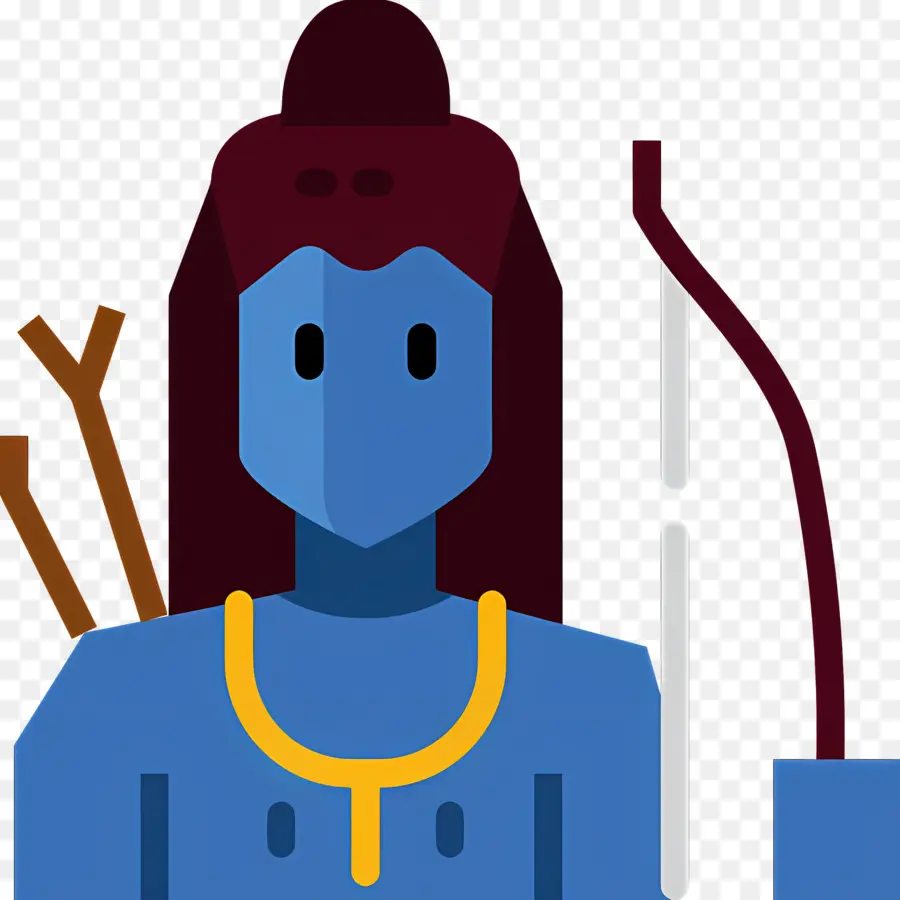 Rama，Personagem Azul PNG