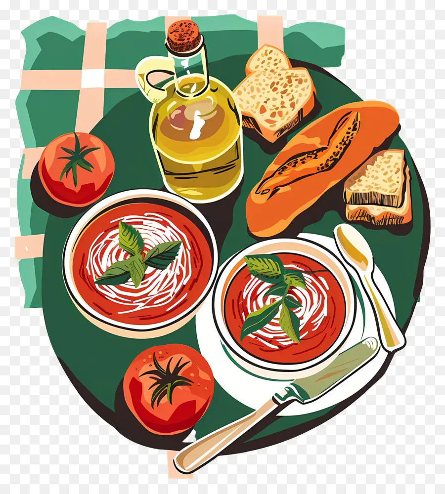 Mesa De Piquenique，Sopa De Tomate PNG